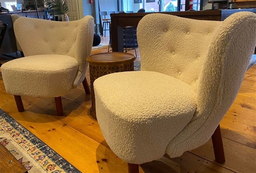 The Boucle Olive Chair