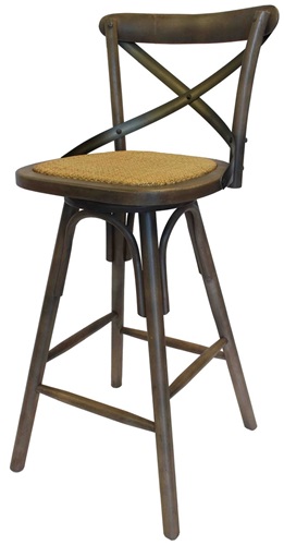 Cross Back Swivel Counter Stool Sundried, Affordable Swivel Counter Stools