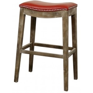 Demilune Bar Stool - Red