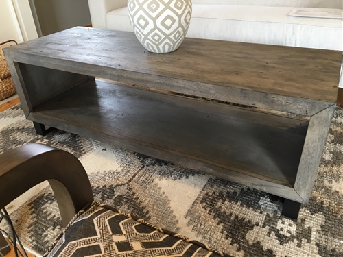 Driftwood Gray Modern Coffee Table