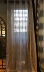 Gray Sheer Jaquard Curtain - 84"