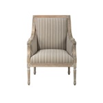 The Lenore Chair - Taupe Stripes