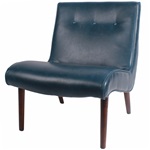 The Luna Chair - Navy Bonded Leather