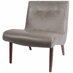 The Luna Chair - Vintage Grey Bonded Leather
