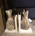 Driftwood Pineapple Bookends